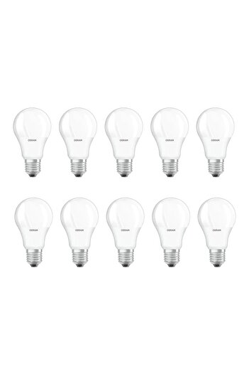 Osram 10 Adet Osram 8,5W Led Ampul E27 Duy 6500K - Beyaz Işık