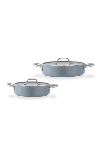 Madame Coco Nano Ceramic 4-Piece Sauce Set - Grey/White - 18X22 cm