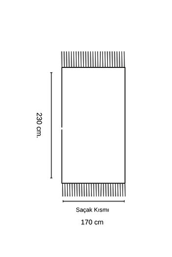 Miracolo Home Ekru Pamuklu Dekoratif Koltuk Örtüsü 170x230 Boyutlu Optimal Kaymaz Tasarım