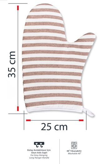 Morlay 2 Pcs Pot and Oven Gloves 220 Degree Heat Resistant & Kitchen Cooking Equipment Gloves