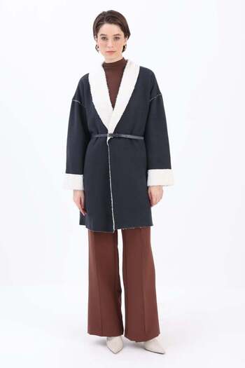 ALLDAY Black-Suede Welsoft Coat