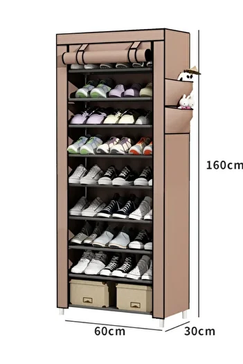 ALMUFARREJ 9-layer Stylish Shoe Organizer Size 60x30x160 Cm