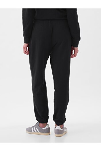 GAP Kadın Siyah Gap Logo Jogger Fransız Havlu Kumaş Eşofman Altı