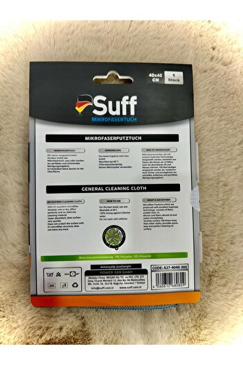 Suff Begonya Microfiber Cleaning Cloth (40X40) 1 Piece