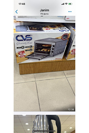 CVS Dn 3976 Gurme İnox Turbo 40 Lt.Midi Fırın