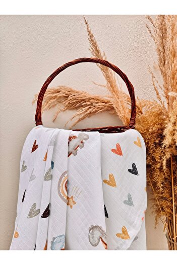 Tinybabyconcept Organic 100% Cotton Multi-Purpose Baby Blanket Set of 3 90X90 cm Muslin Cloth Blanket
