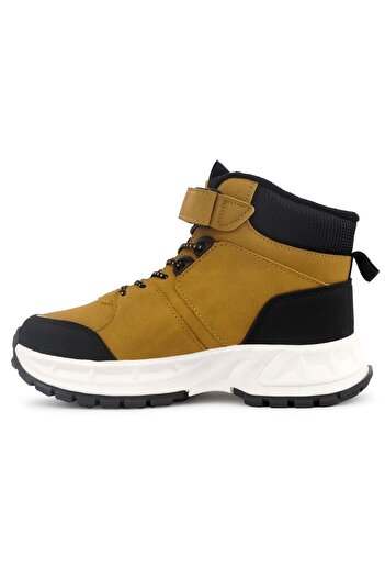 Kocamanlar Ayakkabı Cool Harvey Ortopedik Kaymaz Taban Unisex Çocuk Bot SARI