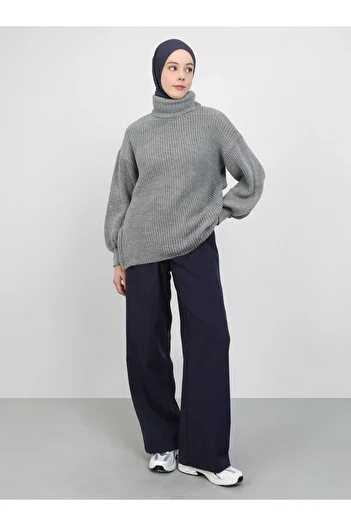 Por La Cara Thessaloniki Knitted Fisherman Sweater - Gray - Por La Cara