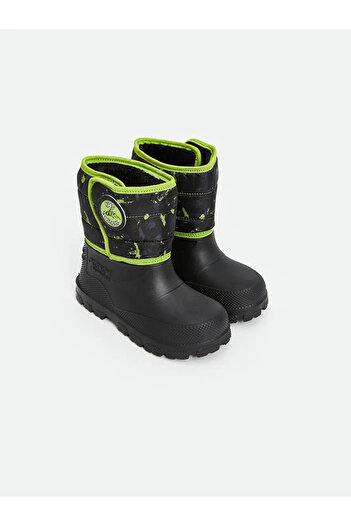 LC Waikiki LCW STEPS Чорні черевики для хлопчиків з липучкою та принтом