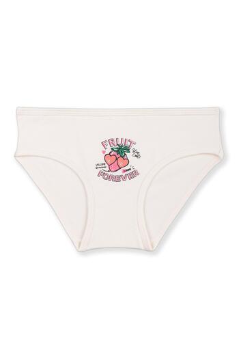 BAYKAR Chiloți de bikini cu imprimeu colorat din bumbac pentru fete - pachet de 3 5320