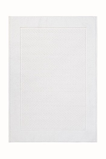 Koza Home Тілос Жаккардовий килимок для ніг Білий 50x80 2222