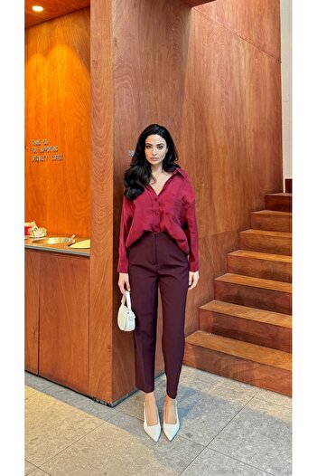 Serica Moda Collared Carrot Trousers