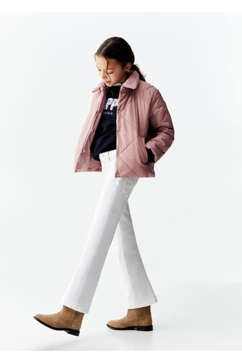 MANGO Kids Pink Winter Jacket for Kids