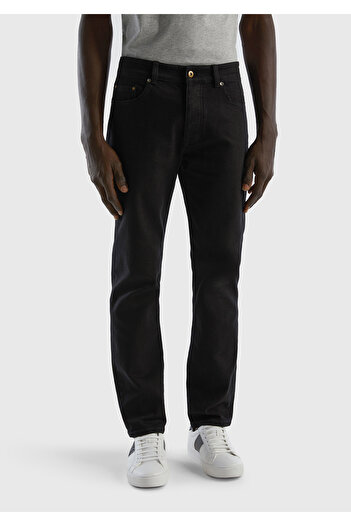 United Colors of Benetton Men's Dark Navy Slim Fit Jean Trousers