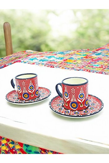 sharp&art NAZAR BONCUĞU TEMALI 2 KİŞİLİK KAHVE FİNCAN TAKIMI (2 FARKLI MODEL SEÇENEĞİ İLE...)
