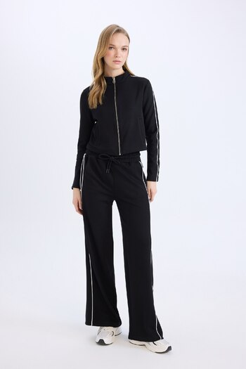 DeFacto Straight Fit Cepli Düz Paça Uzun Boy Modal Pantolon D6668AX24WN