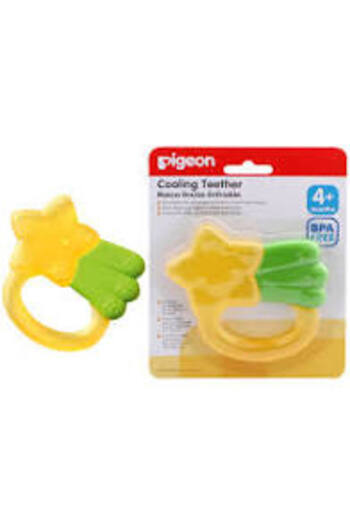 Pigeon Star Cooling Teether, Yellow
