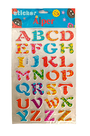 ALPER Rb A4 Embossed Sticker 12-Pack - Lisinya