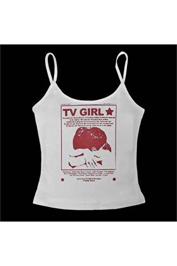 Karakedi White Tv Girl Lovers Rock Strap Crop