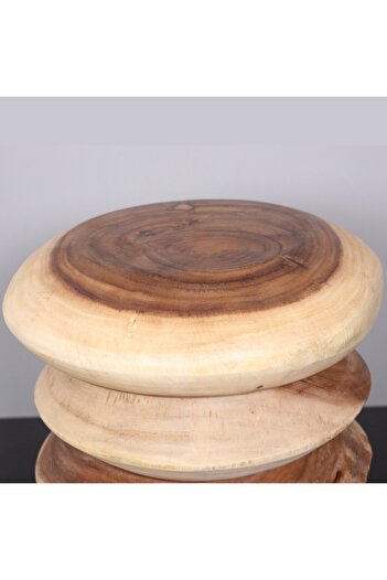 Mylamp STONE DOĞAL RENK MUNGUR SEHPA 42X43 cm