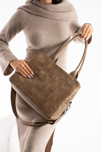 MEGA Bag 8 Compartments Fully Lined Lightweight Design Shoulder Bag