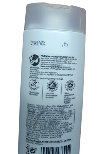 Pantene Reparative and Protective Shampoo 3 in 1 350 ml X 4 Pieces