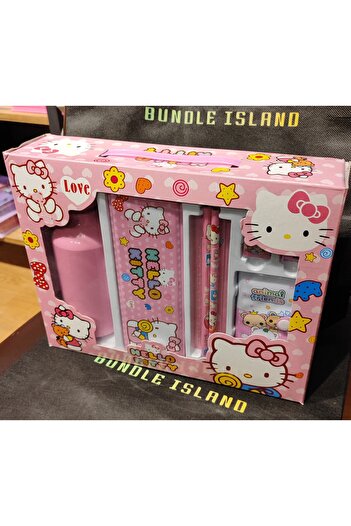 bundle island Hello Kitty figürlü büyük kırtasiye seti