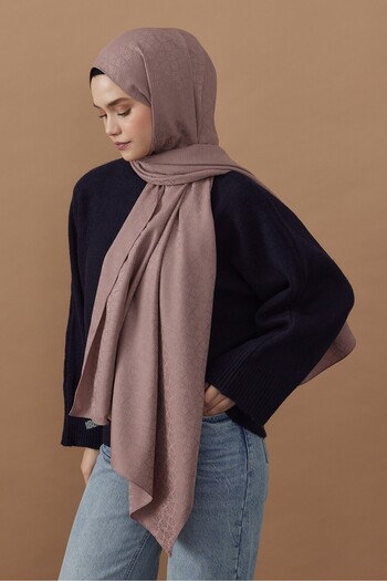 Modakaşmir Σάλι με βοτανικό σχέδιο σειράς Silky Jacquard