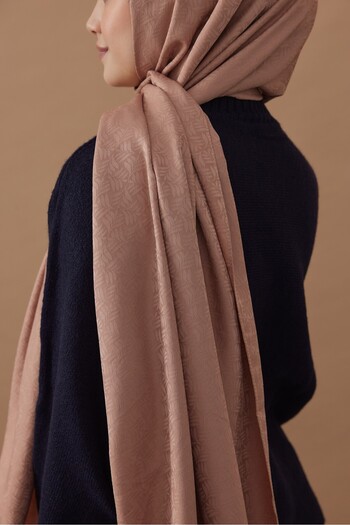 Modakaşmir Σάλι με βοτανικό σχέδιο σειράς Silky Jacquard