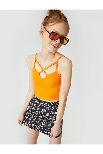 Koton Asymmetrical Collar Tank Top