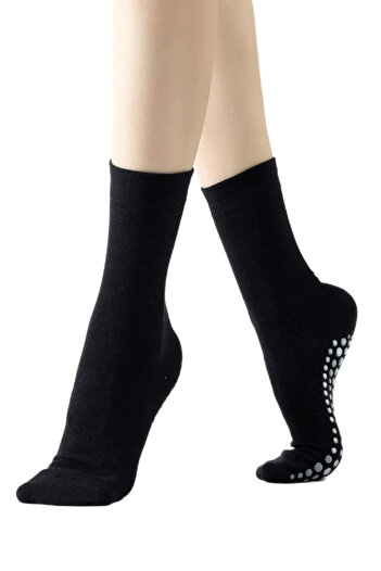 MEM SOCKS Комплект от 2 безшевни чорапи за йога и танци от органичен памук (дебели)