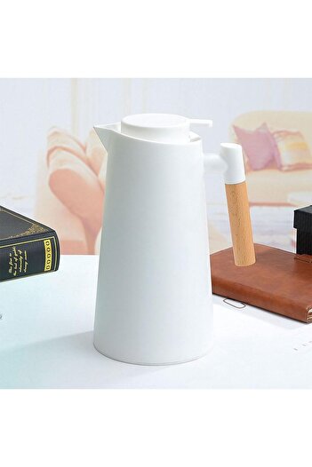 MIBRU Thermos heat isolation jug 1000ml with thermometer white