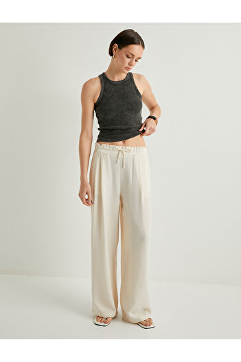 Koton Ribbed Undershirt Halter Neck Slim Fit Cotton