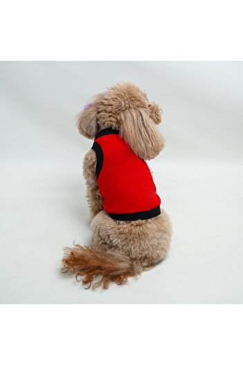 Buddy Store Cat & Dog Outfit Dresses Clothes Undershirt Model - Unprinted Red Undershirt