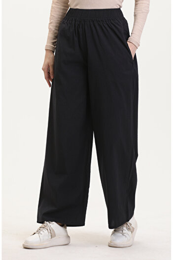 sefamerve Jeans with Elastic Waist 2734B-01 Black