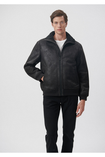 Mavi Black Faux Leather Jacket Regular Fit / Normal Cut 0110237-71379