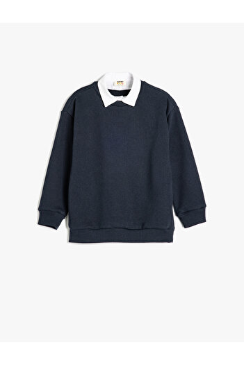 Koton Navy Blue Boy's Sweat - 5wkb10383tk