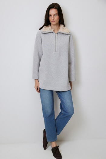 Touché Privé COLLAR PURPLE SWEATSHIRT