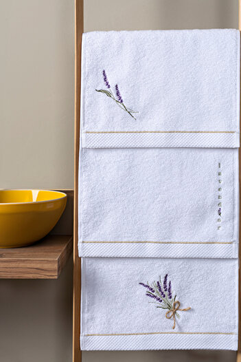 LAVENDIER Lavender 30X50 Triple Kitchen/Hand Towel 100% Cotton