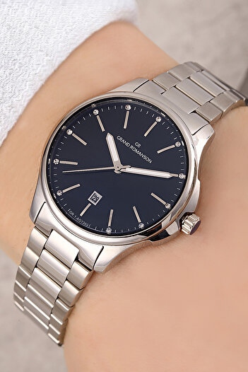 Romanson Steel Band Steel Case 5 Atm Waterproof Women's Wristwatch 1369.02