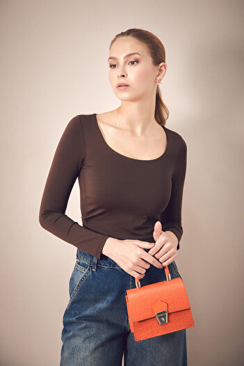 Fulla Moda Basic Square Neck Blouse