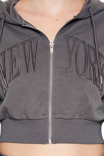 Forever 21 New York Nakışlı Sweatshirt