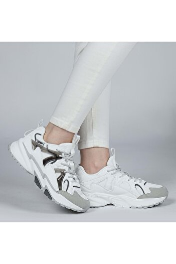 Jump 29942 Λευκό - Γκρι Γυναικείο Sneaker Casual Sneakers