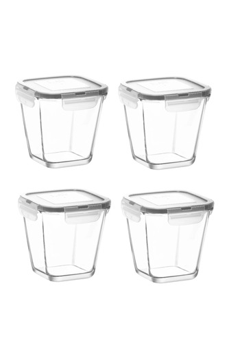 kitchenboost 700 ml Lava 4-Piece Fresco Storage Set - Multi-Purpose Food Container