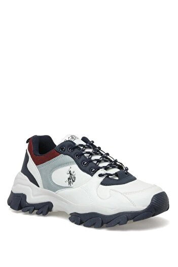 U.S. Polo Assn. TRACKY 4PR حذاء رياضي نسائي أبيض