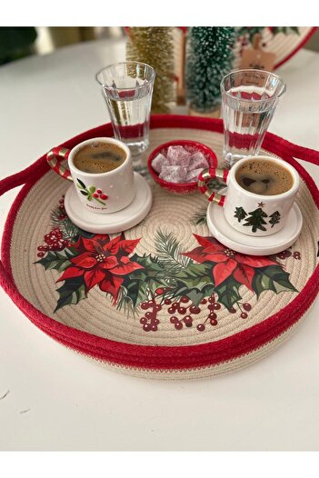 Nev Design Nev Desing New Year's Concept, Honey Cover, Decorative Tray, Decorative Basket