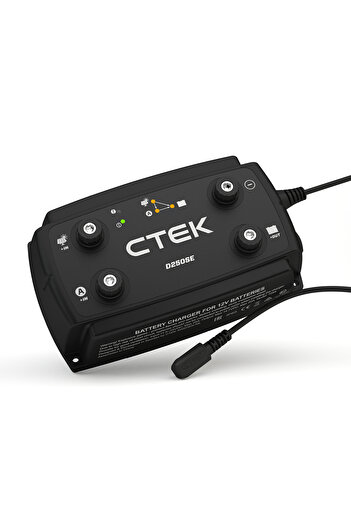 CTEK D250SE، 12 فولت، 20 أمبير، نظام إدارة البطارية المزدوجة مع التحكم بالطاقة الشمسية