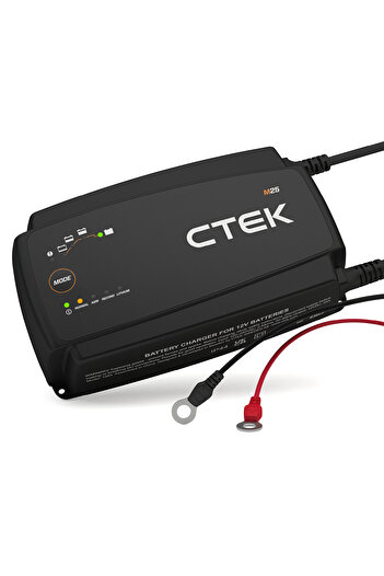 CTEK PRO25S، شاحن بطارية 12 فولت وصيانة، 25 أمبير، قابس المملكة المتحدة