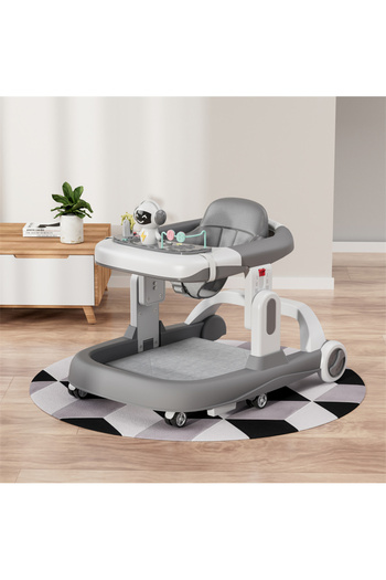 Fab N Funky Classic and Stylish 2 in 1 Baby Activity Walker - Grey