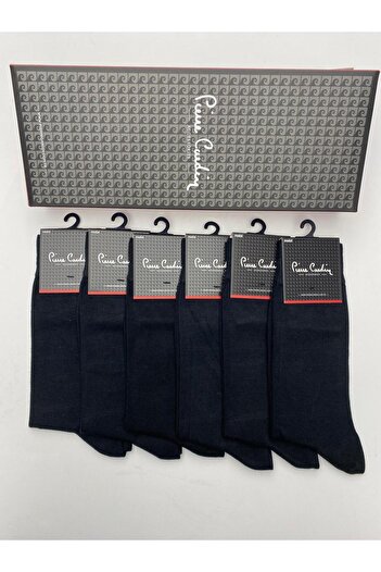 Pierre Cardin Pi̇erre Cardi̇n Modal 12-Pack Men's Long Classic Socks Code 900-Pc Black